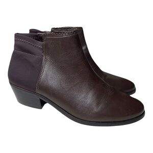 Jack Rogers Women’s Bailee Brown Leather Ankle Boots